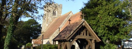 picture of the St Mary's Church in Felpham in West Sussex.