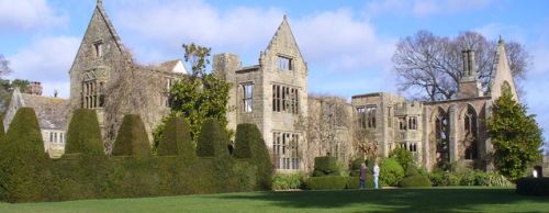 picture of the Nymans in Sussex showing the ruins of the House