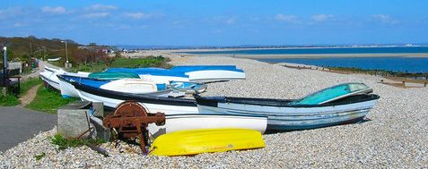 picture of the Selsey Beach in West Sussex.