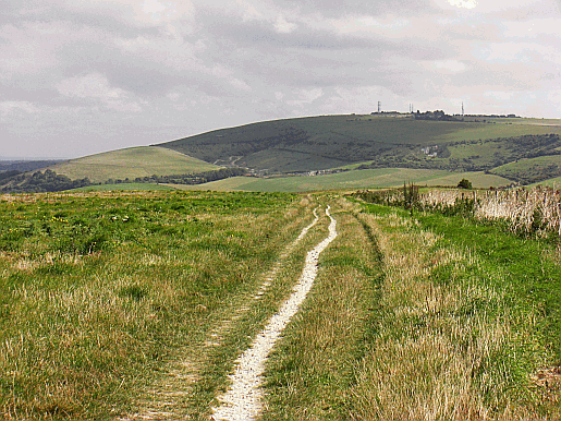 Picture of the view from Annington Hill near Steyning