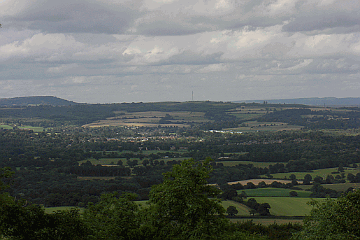 Looking north towards Bexley Mast from Bepton Down on the South Downs Way in West Sussex. Part of our guide to the South Downs Way Picture of the view from Bepton Down in West Sussex