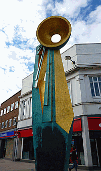 Picture of public art in the town centre of Bognor Regis in Sussex