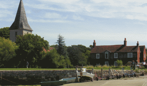 A photo of the shoreline at Bosham in West Sussex