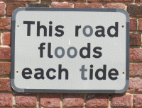 This road floods at high tide - it sure does!