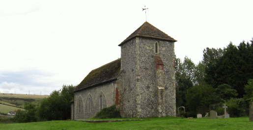 Botloph Church near the River Adur