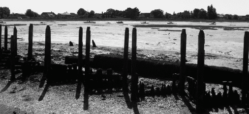 Chichester Harbour at low tide near Bosham