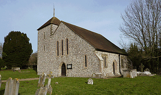 Clapham Church near Worthing in Sussex