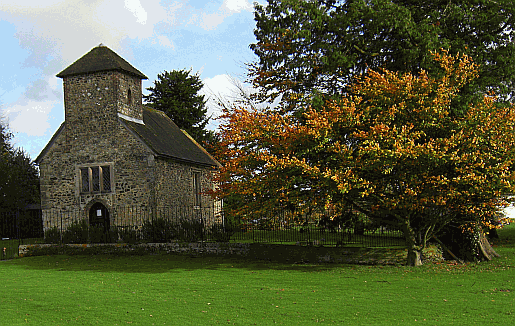 View of Duncton. St Michael's chapel at Burton Park at Duncton in West Sussex Picture of Duncton village in West Sussex