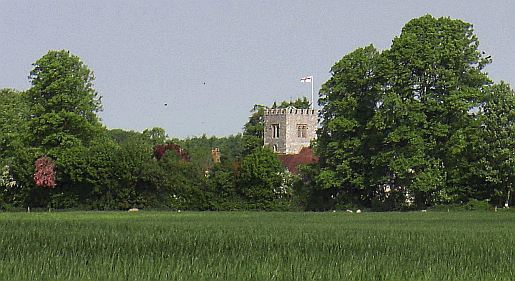 The village of Funtington near Chichester in West Sussex