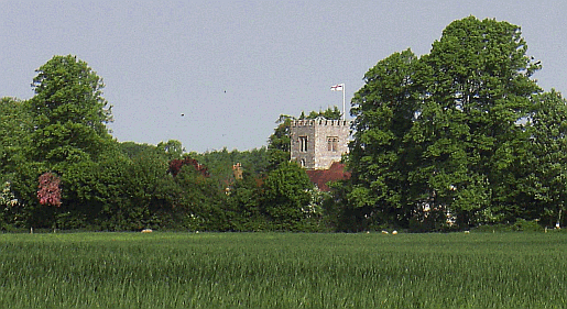 Funtington viewed across fields from the south The village of Funtington near Chichester in West Sussex