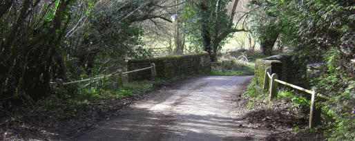 Bridge over the Hammer Stream north of Chithurst in West Sussex Picture of Hammer Stream