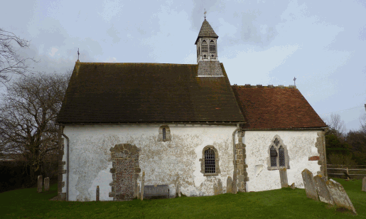 Exterior view of the church, Hardham, West Sussex Picture of Hardham Church