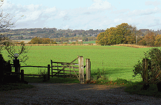 View from heath end across the valley of the River Rother towards Tillington Picture of Heath End, near petworth in Sussex
