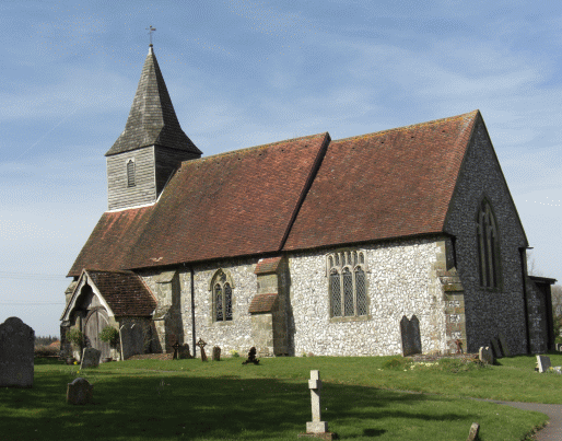 Picture of the church at Heyshott