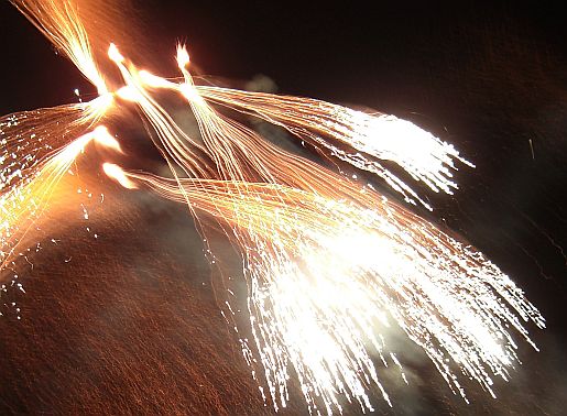 West Sussex fireworks at Heyshott near Midhurst