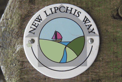 New Lipchis Way sign marker Signpost showing the way to go