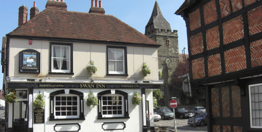 The centre of Midhurst is full of characterful old buildings