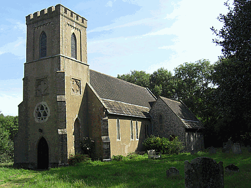 St John the Baptist Church at Newtimber and the churchyard Newtimber village church