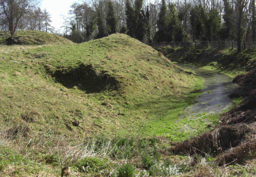 The motte of the old Norman Castle at Church Norton