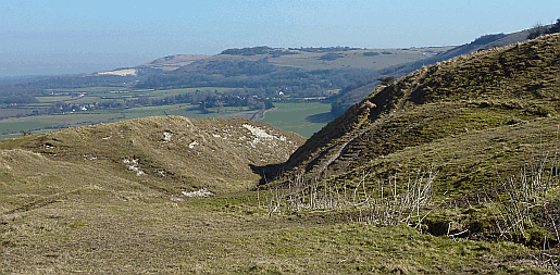 Picture of the South Downs Way at Fulking Hill