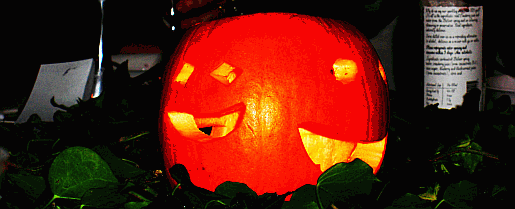 Jack o Lantern picture taken in Chichester at a Halloween party