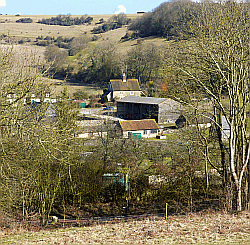 Picture of Saddlescombe hamlet