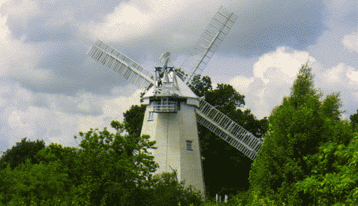 The windmill at Shipley in West Sussex