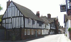 Typical Tudor style buildings in Steyning