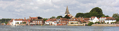 Picture of the view of pretty Bosham village on Chichester Harbour 