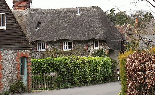 The village of Singleton in West Sussex Picture of a Sussex village
