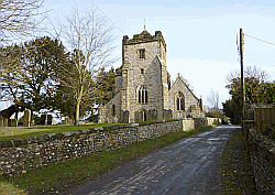 Picture of St Mary's Church at Washington with the South Downs Way alternative route