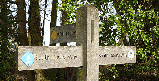 Picture of South Downs Way signpost at Washington