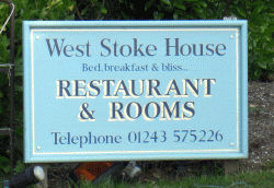 West Stoke House restaurant and hotel