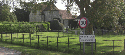 St Andrew's Church in West Stoke, near Chichester in West Sussex